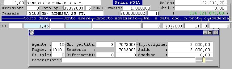Integrazione con la Gestione Finanza