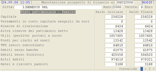 Stato Patrimoniale: Passivo