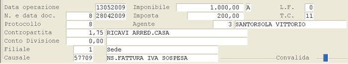 Manutenzione Statistiche Contabili