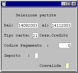 Selezione partite