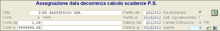 Assegnazione Data Decorrenza: elenco Documenti