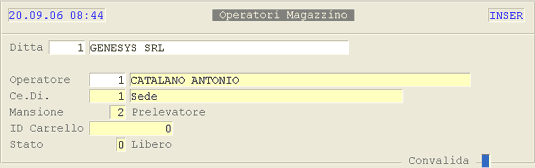 Operatori Magazzino