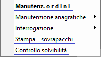 Campo Causale: funzioni accessibili con il tasto F9