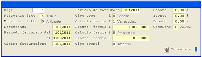 Contratti di Fornitura Servizi in Abbonamento: Manutenzione Voce Fatturazione