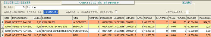 Funzione di Adeguamento Annuale