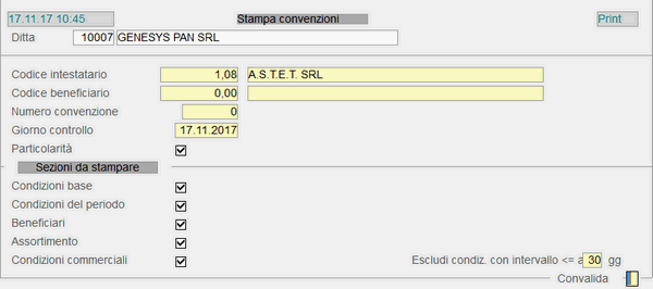 Stampa Convenzioni