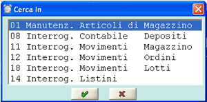 Funzionalità di jump: tasto F9 su campo Articolo