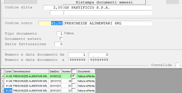 Ristampa Documenti: fine dell'elaborazione