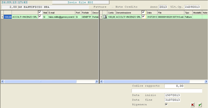 Invio Files EDI: ambiente operativo
