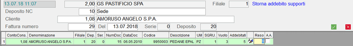 Emissione Nota Credito