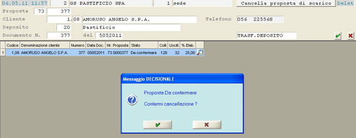 Cancella Richieste Trasferimento