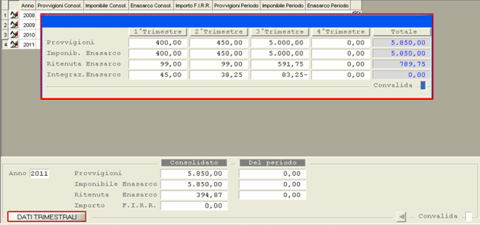 Anagrafica Agenti: 2° videata