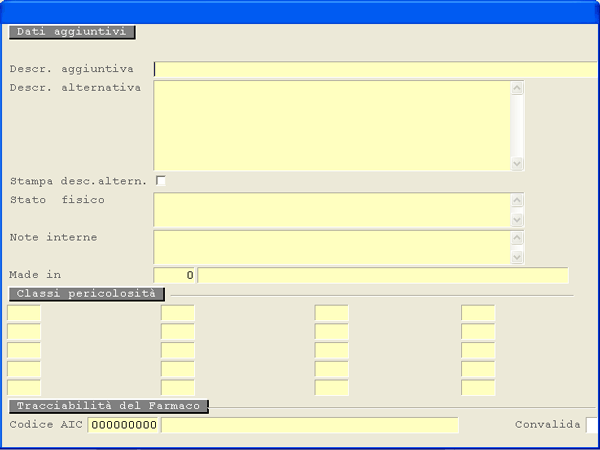 LIFO/FIFO/Altri dati - 5° videata