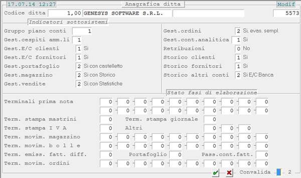 Anagrafica Ditta: 2° videata