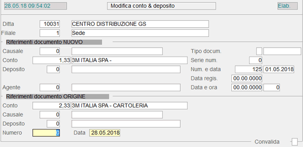Modifica Riferimenti Documenti d'Acquisto