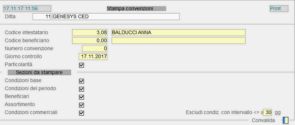 Stampa Convenzioni