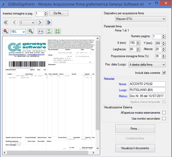 Informazioni su GSBioSign