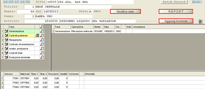Manutenzione Batch-Record
