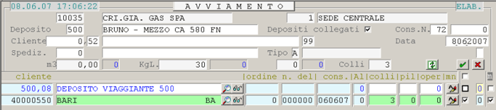 Avviamento Allestimento