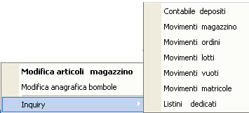 Funzioni accessibili con il tasto F9