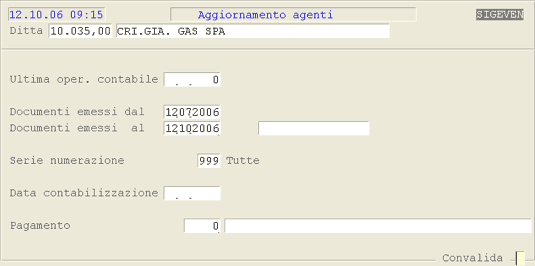 Selezioni per l'Aggiornamento Agenti