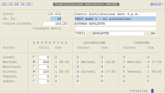 Piano di Lavoro: Manutenzione