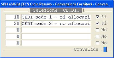 Window di Selezione Ce.Di.
