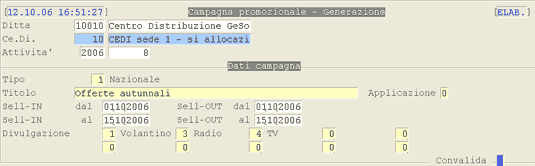 Generazione Campagna Promozionale