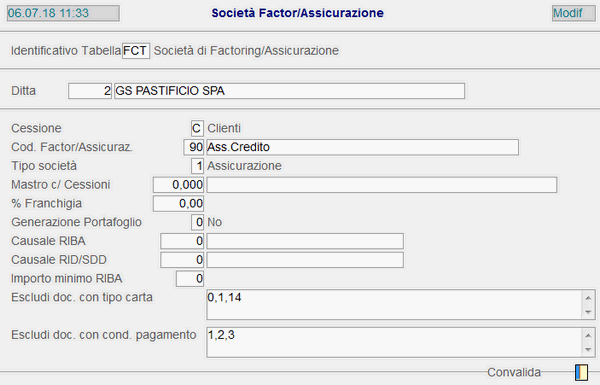 Esempio Assicurazione