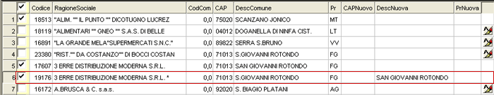 Assegna Sigla Provincia Domicilio Fiscale/Residenza