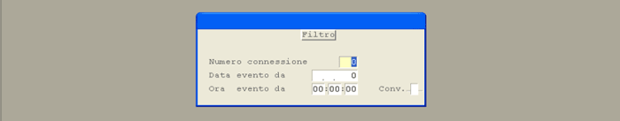 Log Processi: window filtro
