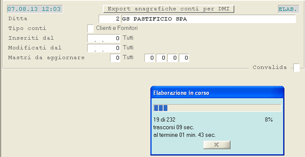Aggiornamento Anagrafiche