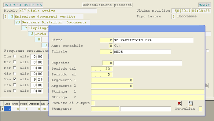 Schedulazione Processi: Riepilogo Referenze per Lotto
