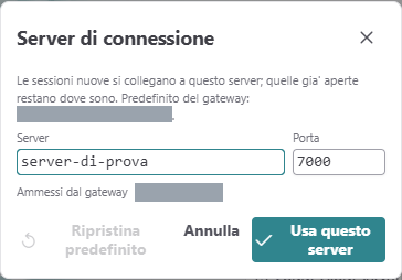 Server di connessione